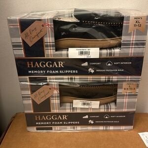 New Mens Haggar Memory foam slippers.